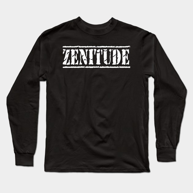 Simple Zenitude white - stamp Long Sleeve T-Shirt by ZenNature